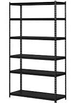 tan - Member's Mark - estante de acero (6 repisas)318 kg capacidad de carga por anaquel,emsamble vertical u horizontal122 cm x 213 cm x 45.7 cm