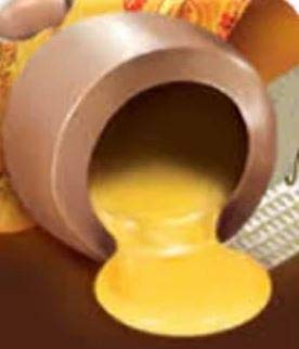 Turin Huevitos Chocolate con Leche Relleno de Licor Sabor Rompope, Vitrolero - 600 g