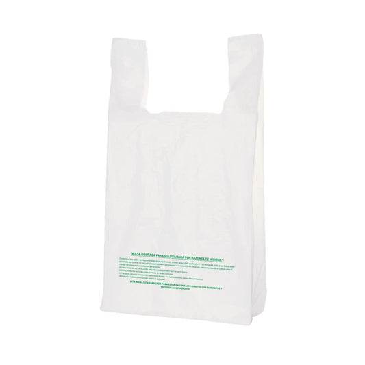 CADEBAG - Cadebag | 500 Bolsas tipo Camiseta Ecológica de 29 x 55 x 16 cm