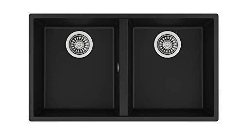 Teka Tegranite+ Kitchen Sink SQUARE 2B 760 TG Undermount, 2 Bowls, Bacteria-free surface very easy to clean, 80cm base unit