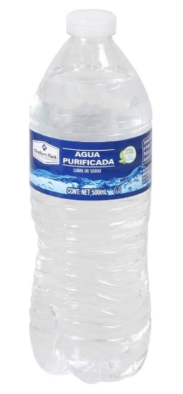 Agua Purificada. 45 botellas de 500ml cada una
