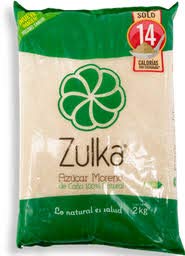 Azúcar Morena Zulka 2kg, 100% Azúcar de caña