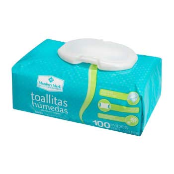 MEMBER´S MARK Member's Mark - TOALLITAS HUMEDAS TOALLAS HUMEDAS MEMBERS MARK CAJA DE 6 PAQUETES CON 100 PZAS CADA UNO HIGIENE PAÑAL ASEO LIMPIEZA