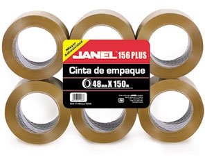 Janel - Cinta Adhesiva Empaque Ca Janel 156 Canela 48 X 150 Mts. Co/36