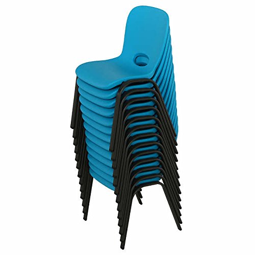 Lifetime Kids Silla apilable en azul (Pack de 13)
