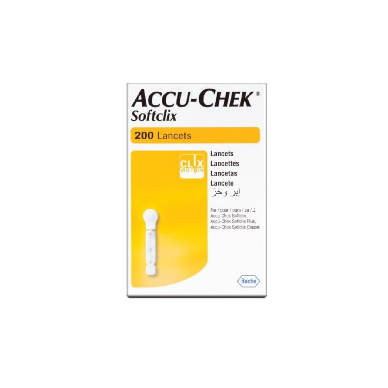 Accu Chek - Accu Chek Softclix Lancet, Pack De 200, Pack of 1