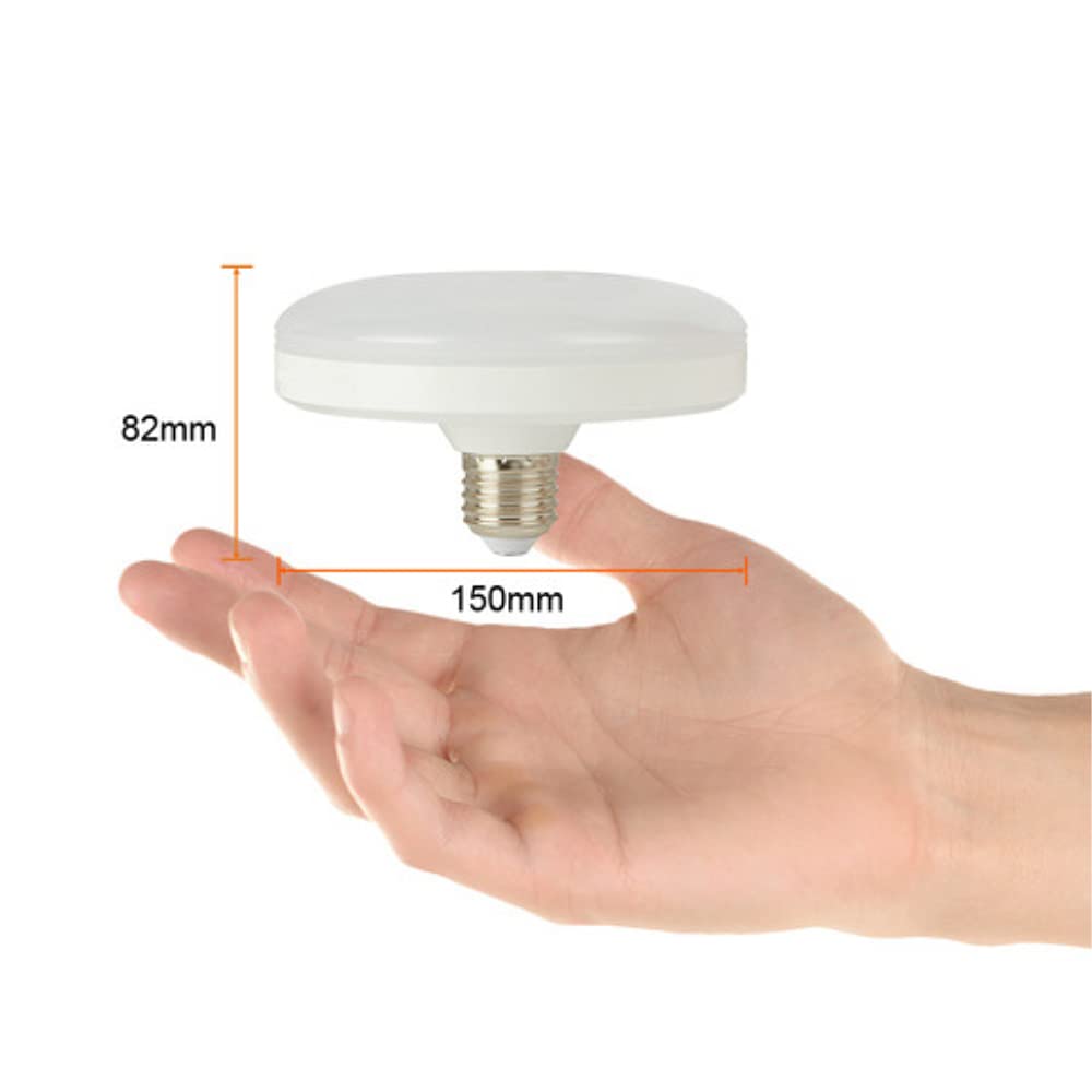 Tecnolite - Tecnolite Lámpara de techo LED, 2 piezas, luz de día, base E27, 12 vatios