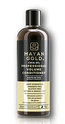 MAYAN GOLD - Chia Oil Professional Vollume Control Moisturising Conditioner with Antioxidants and Omega 3 6 9 for Healthy Hair, 16.9 fl oz (500ml)