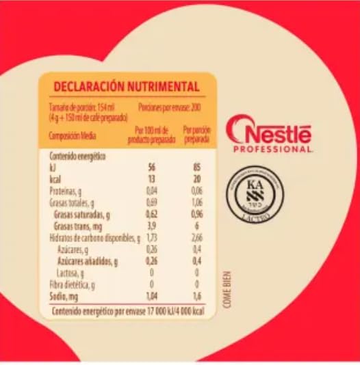 NESTLE PROFESSIONAL - Coffee Mate sustituto de crema 200 sobres de 4 gramos cada sobre