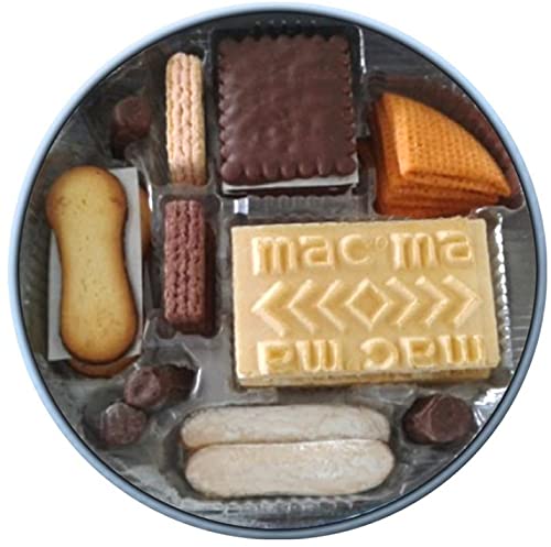 Macma Combo 2 piezas Galletas LATA GOLONDRINAS 315 gr c/u. Gofrenata / Galleta crema con cobertura de Chocolate / Lengua lisa con cobertura de Chocholate / Abanico Mini / Bocado de Dama / Choco Banny / Fressa y Chocco. Deliciosas galletas finas, para comp