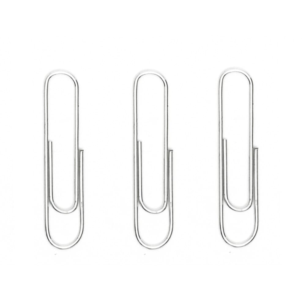 BACO Clip Tropicalizado Caja con 1000 clips tropizalizados sujetadores de hojas de alambre inoxidable gris plateado brillante sujetapapeles
