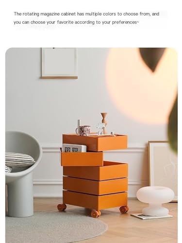 HJFSDFGD Mesa Auxiliar Giratoria De 360° con Cajones Móviles, Mesita De Noche Multifuncional, para Dormitorio Color : Verde, Tamaño : 42 * 32 * 72cm