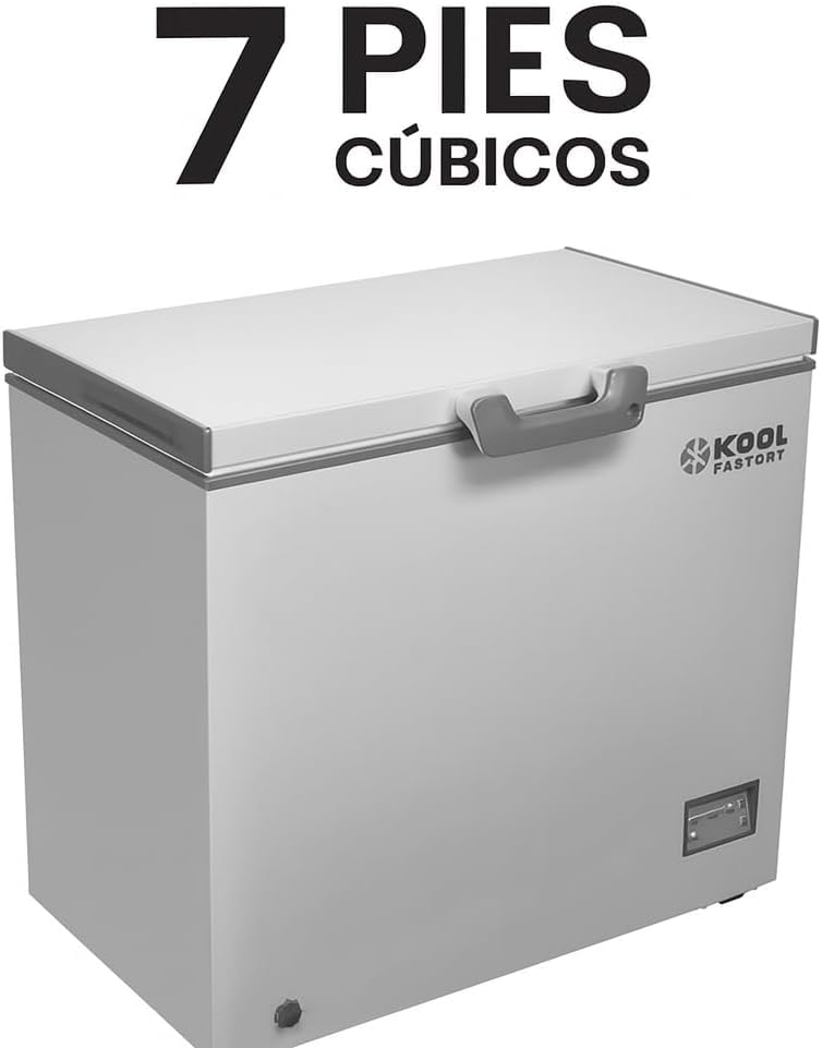 Congelador Horizontal , 7 Pies Cúbicos, 94 x 90 x 56 cm, Temperatura Regulable, Ideal para Negocios y Hogar