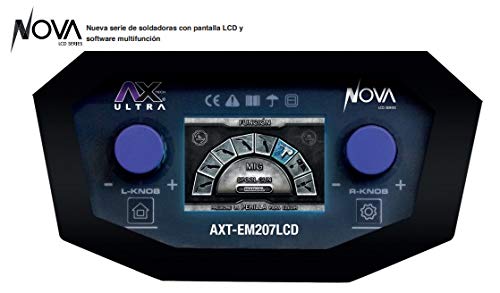 AXT - AXT-EM207LCD 3 EN 1, SOLDADORA INVERSOR PARA MICROALAMBRE, ELECTRODO Y TIG LIFT, BIVOLTAJE 200A
