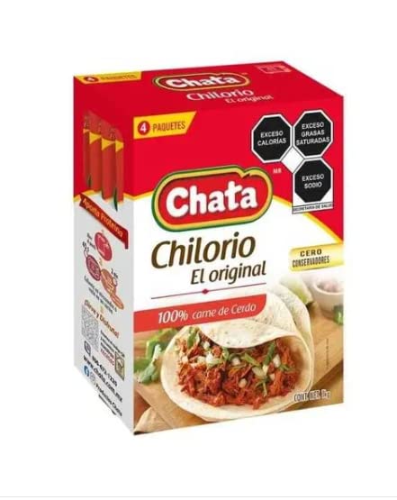 Chata - Chata, Chilorio, Carne de Cerdo, 4 Paquetes de 250 grs c/u.