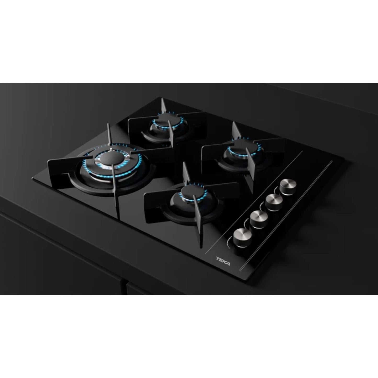 TEKA Combo Crystal Negro 60 Parrilla a Gas y Campana