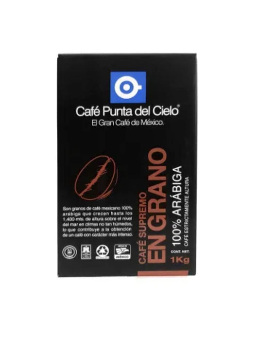 Zeelec Café En Grano Punta Del Cielo Tostado Cosecha Premium 1 kg