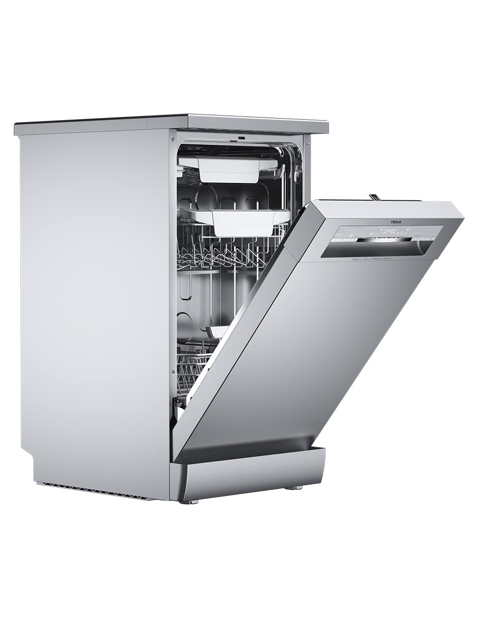 Teka - Lavavajillas TEKA MARCA ALEMANA modelo DFS 74850 SS + Jabón Finish. Capacidad de 10 servicios con tecnologia IONCLEAN. Consumo mínimo de 9.5L.Filtro antibacterial.Bloqueo de seguridad para niños