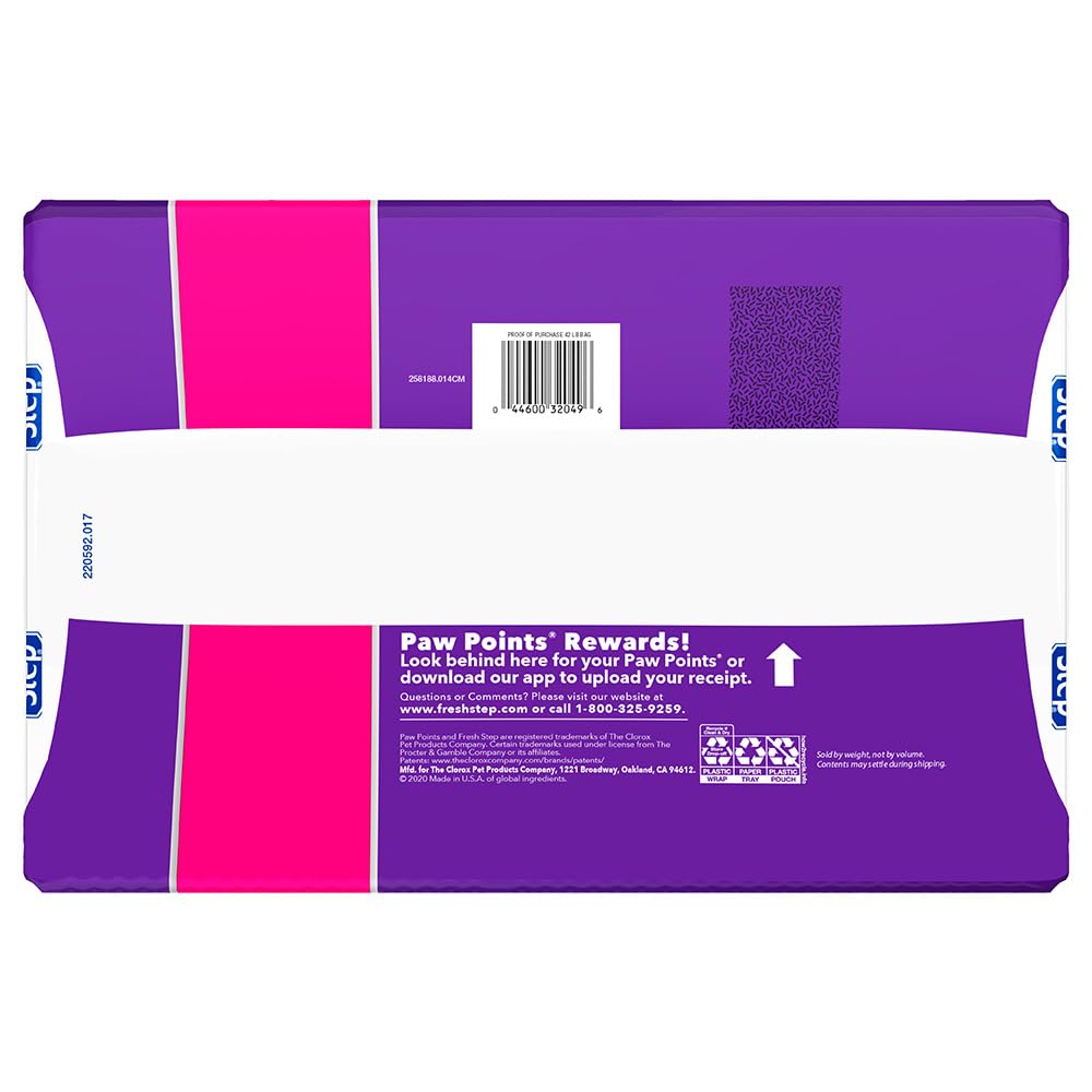 Fresh Step - Fresh Step Multi-Cat Arena aromática Extra Fuerte para Gatos con el Poder de Febreze, 42lb/19kg