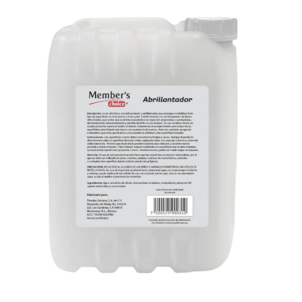 Members Choice - Protector y Abrillantador de viniles y llantas 10L