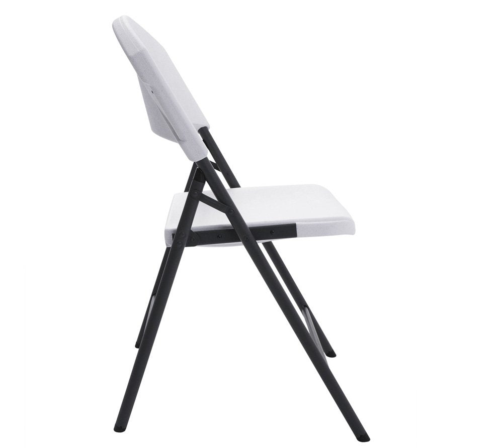 Lifetime Products Silla Plegable contorneada, Color Blanco