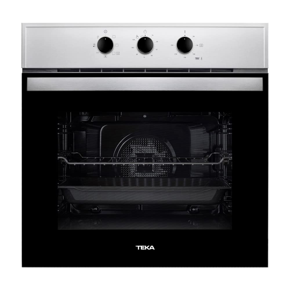 Teka HBB 605 Horno Eléctrico en Acero Inoxidable y Cristal Negro Para Empotrar 60 cm (24")