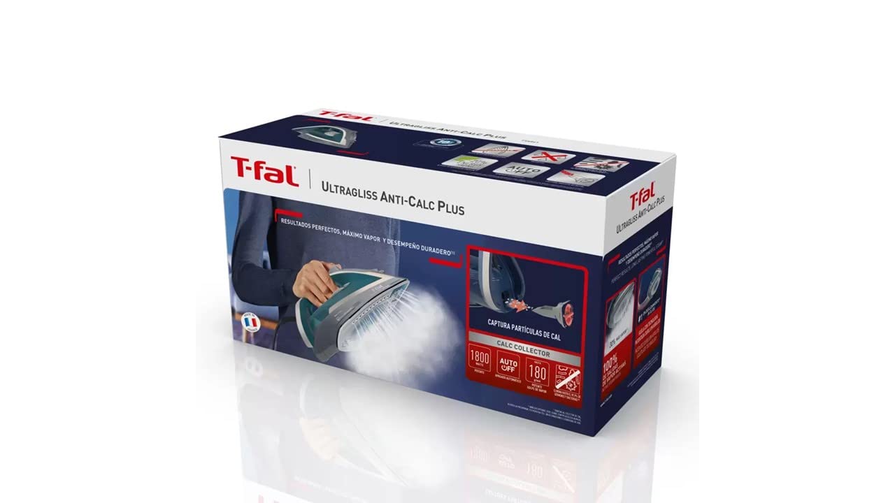 T-fal - Plancha de vapor Ultragliss de 1800 W T-fal FV6841X0
