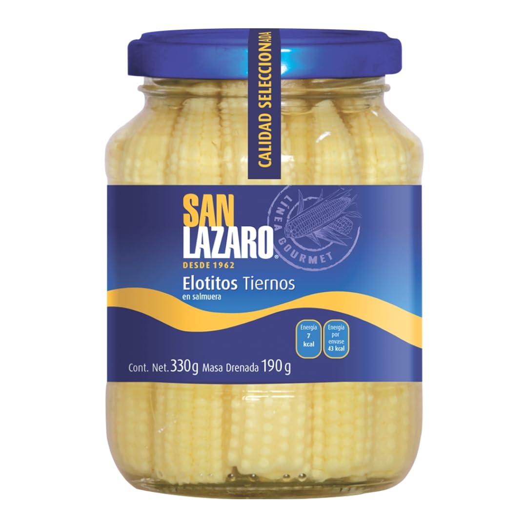 San Lazaro Elotitos Tiernos en Salmuera, 330g