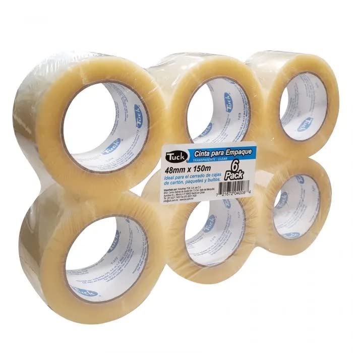 TUK - TUCK Cinta Adhesiva Para Empaque Transparente T-278 48mm x 150m