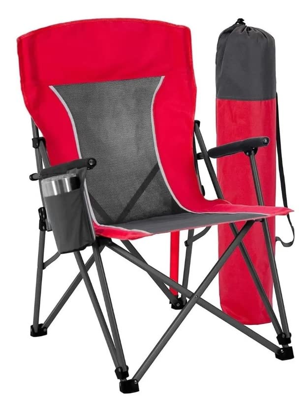 Member's Mark Silla de Descanso con portavasos Extra Grande descansabrazos Duro y reposacabezas acojinados con Funda incluida. Capacidad de 147 kg Color Rojo
