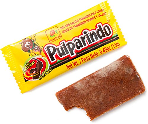 Pulparindo - Pulparindo De la Rosa, Caja 100 Piezas, tamarindo natural, Total 1.4 Kg