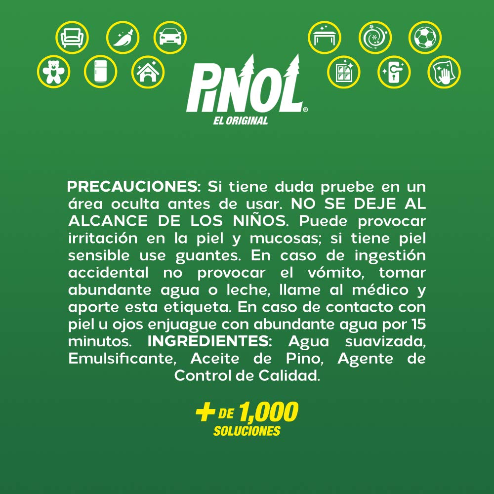 Pinol Limpiador Multiusos 9 Lt verde, Pack of 1