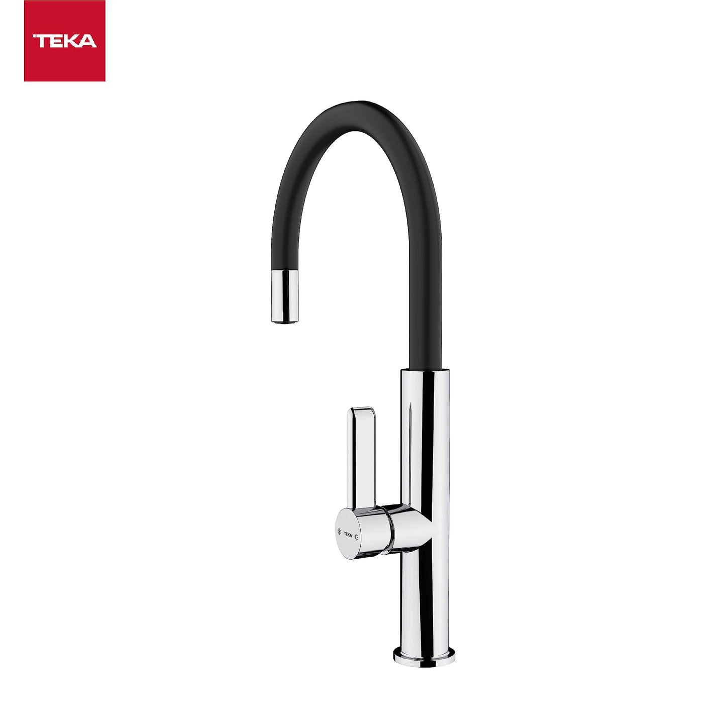 Teka TOP FOT 995 Negro - Grifo (Retirable, Negro, Grifos de palanca, Solo, 3/8", Tipo C)