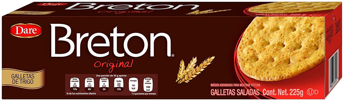 Breton - PAQUETE Breton, Galleta Dare 2 pzs de 225g