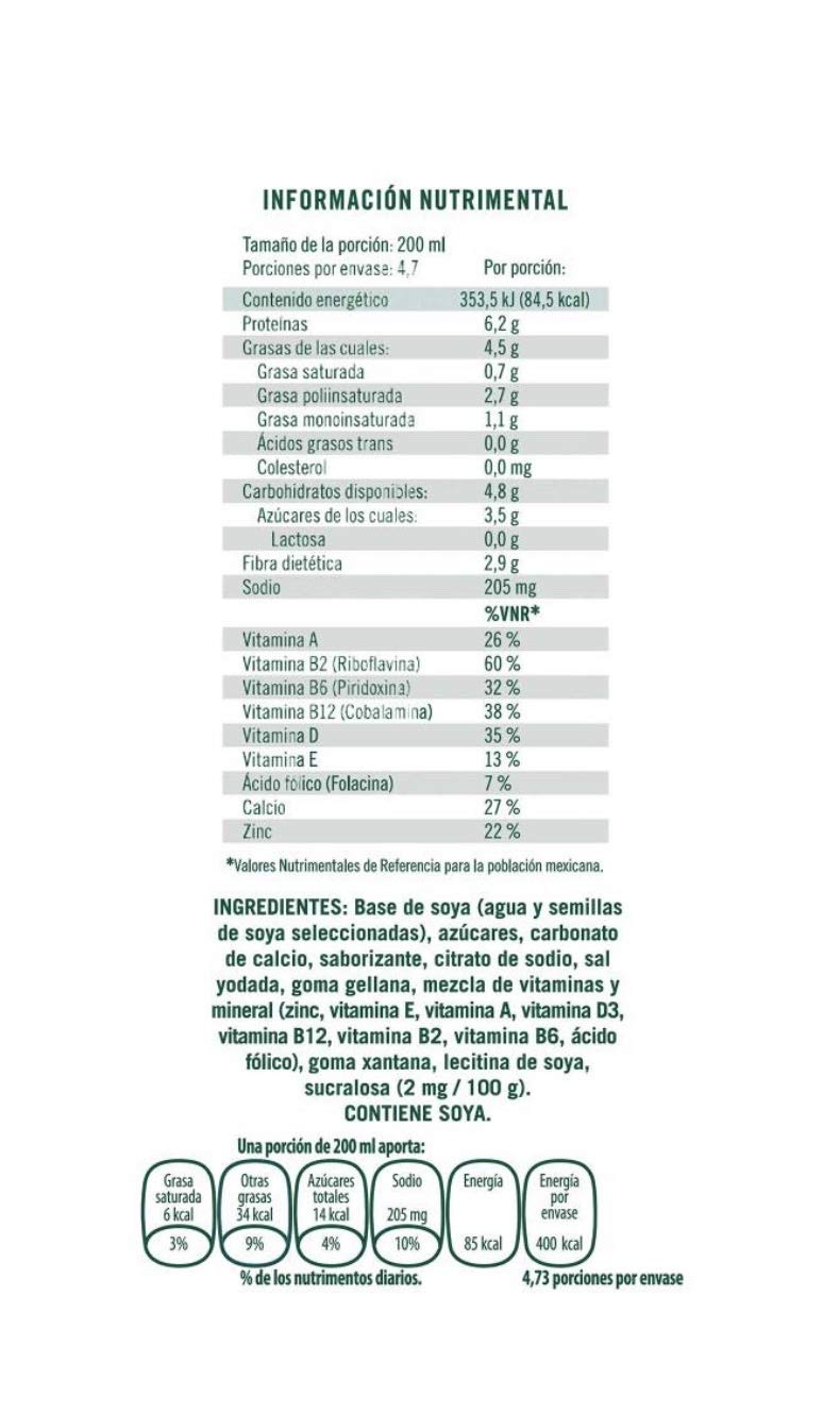 Ades - Leche de Soya Ades Soja Bebida - 12 Piezas de 946 ml