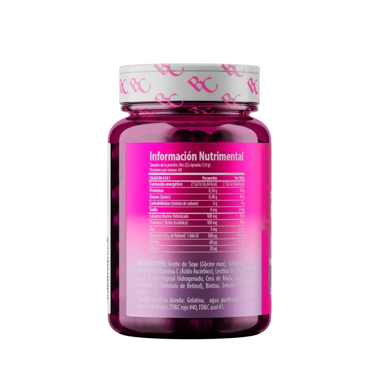 Belacaps Colágeno 6 en 1, 120 Cápsulas Solanum