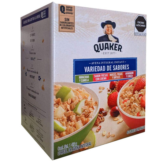Quaker - Quaker Avena Instantanea Diferentes Sabores 40 Sobres