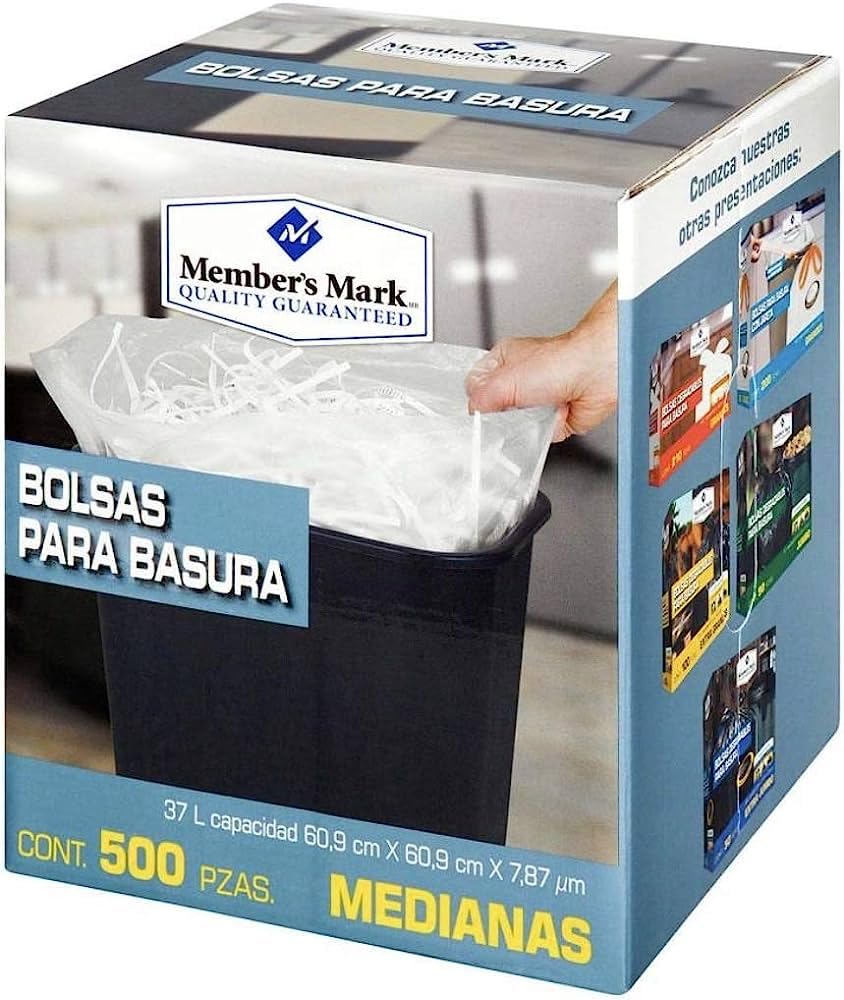 Member´s Mark - Bolsas para Basura Member's Mark Medianas con 500 Piezas (1-con 500 Piezas)