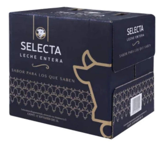 Alpura - LECHE ALPURA SELECTA ENTERA CAJA CON 12 PZAS DE 1 LITRO SALUDABLE REFRESCANTE