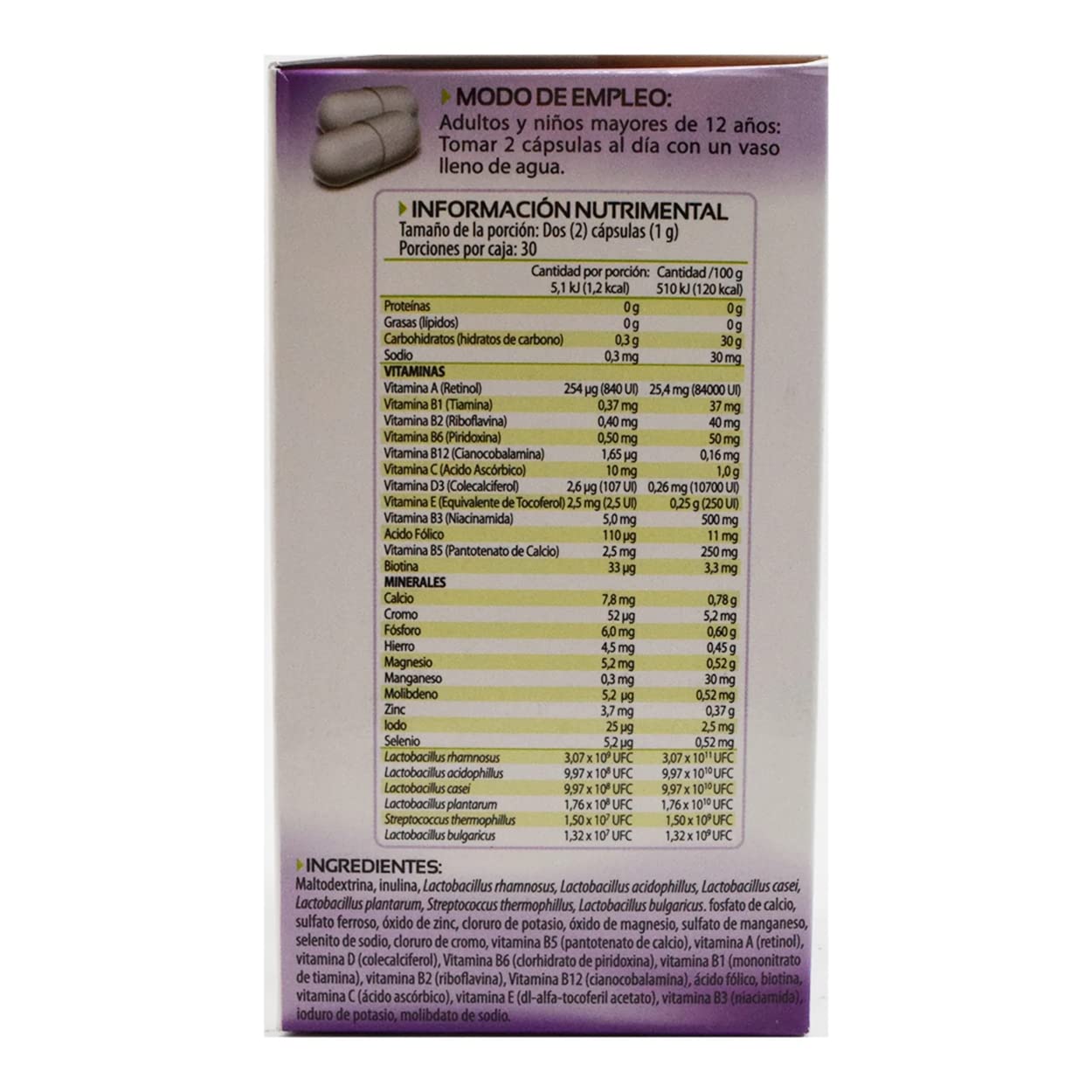 Y-si super nutri mercado - ProBiseis Probióticos Solanum 60 cap
