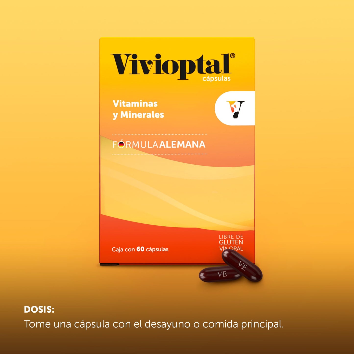 Vivioptal Multivitaminico, Caja con 60 Cápsulas