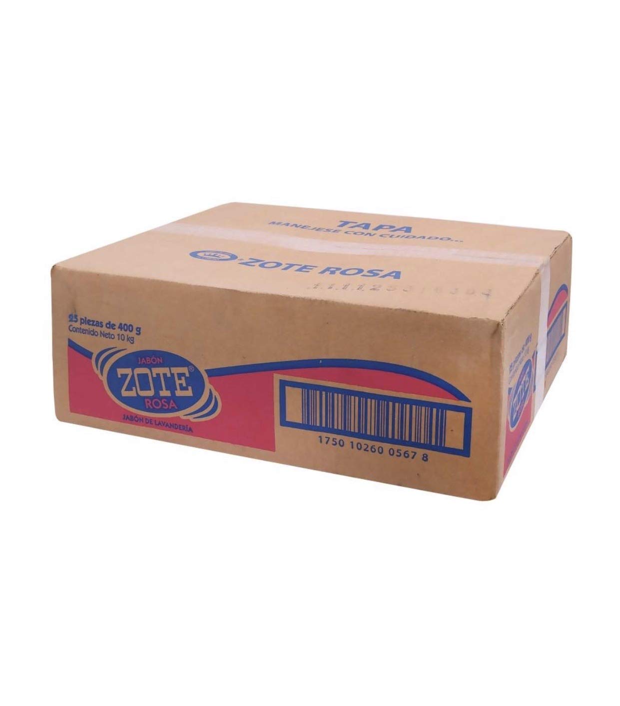 Zote - JABON EN BARRA ZOTE ROSA PAQUETE CON 25 PIEZAS DE 400 GRAMOS C/U LIMPIEZA