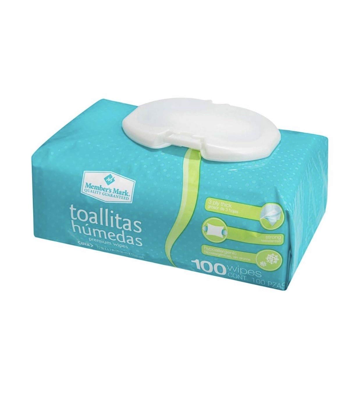 MEMBER´S MARK Member's Mark - TOALLITAS TOALLAS HUMEDAS MEMBERS MARK MEMBER'S MARK CAJA CON 6 PAQUETES DE 100 PIEZAS LIMPIEZA ASEO