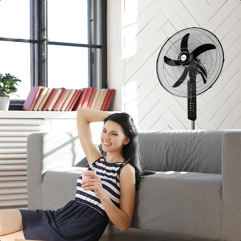 DAEWOO Ventilador De Pedestal Daewoo 20 Pulgadas DI-9430-NEGRO