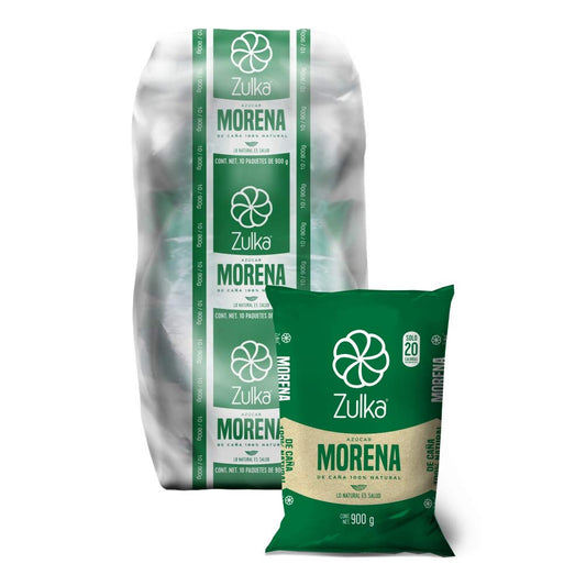 Zulka, Zulka Azucar Morena 10/900Gr, 10 Piezas