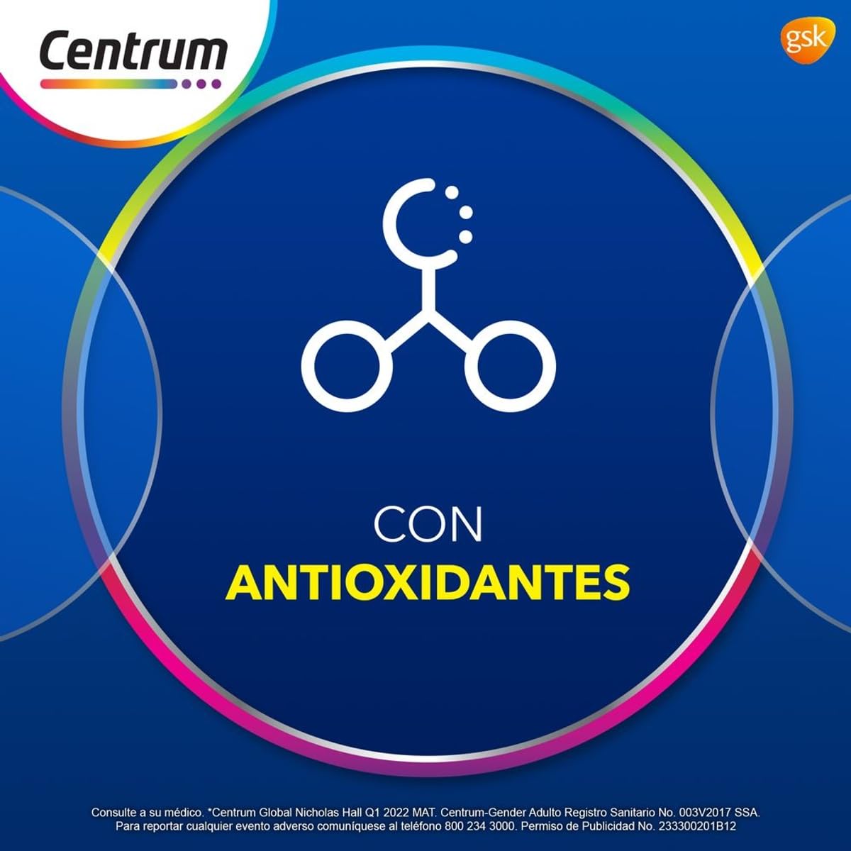 Centrum Gender Adulto Hombre Multivitamínico, Con Magnesio, Vitamina B y Vitamina C, 60 Tabletas