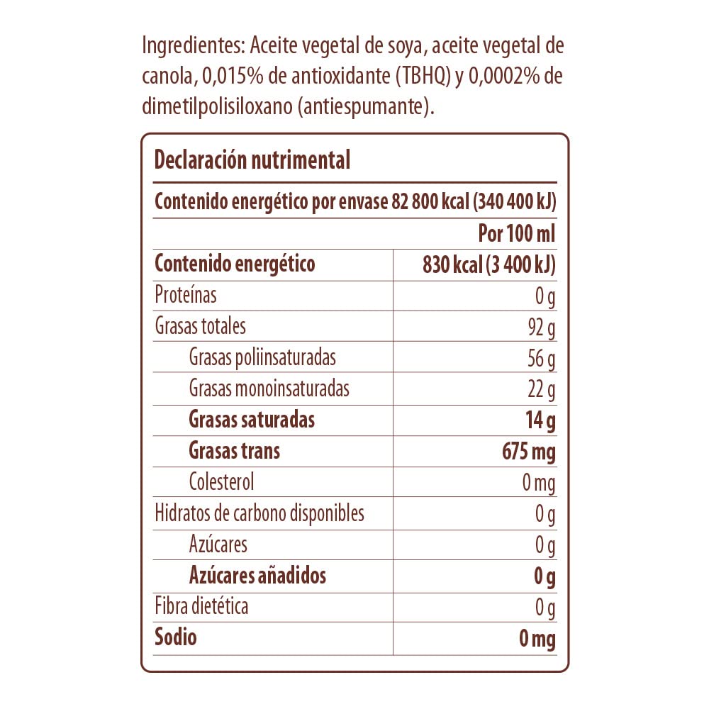 Aceite Ave Action Fry, 10 litros