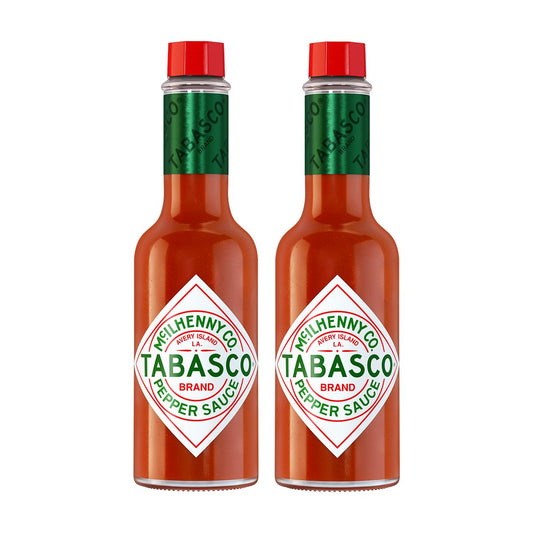 TABASCO, Salsa Original Duo Pack, Picante Ideal para Comida y Snacks, Gluten Free, Comida, Snacks y Bebidas, Botellas de 60 ml