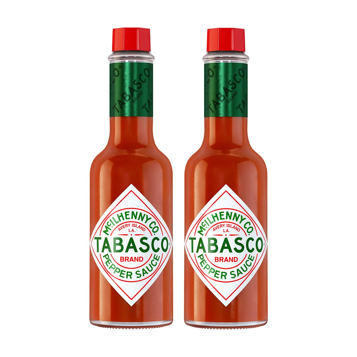 TABASCO, Salsa Original Duo Pack, Picante Ideal para Comida y Snacks, Gluten Free, Comida, Snacks y Bebidas, Botellas de 60 ml