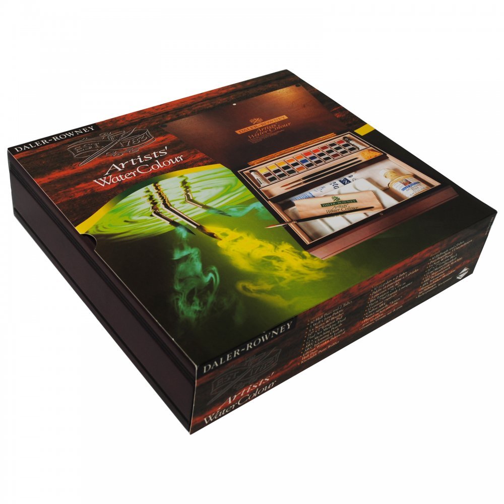 Daler Rowney - Daler Rowney : Artists' Watercolour Paint : Luxury Set : Half Pan : Set of 30